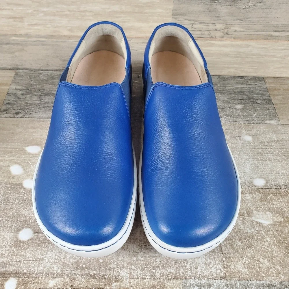 Birkenstock Barrie Womens Boat Shoes Sz 5 EU 36 Leather Slip On Loafer